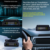 Surveillance de la pression des pneus solaire pour voiture TPMS sans fil moniteur en temps réel de pression et de température