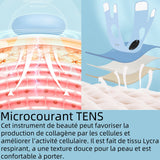 Dispositif de beauté ems avec télécommande avec 6 modes et 9 niveaux masseur facial appareil de beauté appareil massage visage