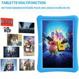 Tablette enfants 10 pouces 6000mAh avec 64GB ROM 1280 x 800P tablette pour enfant avec applications pré-Installé contrôle parental