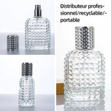 Flacon parfum vide 8.6x5cm 30ml vaporisateur parfum voyage recharge parfum–spray compact élégant et anti-fuite flacon parfum vide