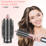 Brosse soufflante 1000w 220v 50-60hz fer à friser avec 5 accessoires pour sécher lisser boucler multifonction rouleaux chauffants