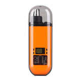 Tondeuse nez oreilles homme 200mah LED chargement USB 2 niveaux de réglage nettoyer les brosses et les capuchons anti-poussière