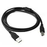 USB 2.0 Printer Cable 3 m High Speed Pure Copper Square Port A-B Computer to Scanner Cable USB Computer to Printer Cable Black