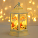 Fournitures de décoration de noël, lanterne de neige du père noël, pendentif d'arbre de noël, décorations de fenêtre