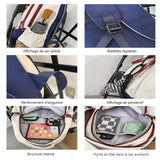 Sac à dos scolaire 45x32x15cm sacs à dos de grande capacité polyvalents pour étudiants sacs à dos de voyage décontractés cartable