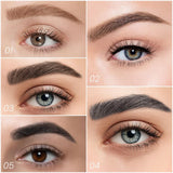 rayon à sourcils à quatre pointes 5 g 11,5x2cm 5 couleurs Facile à appliquer Résistant à l'eau et aux bavures Couleur longue tenue