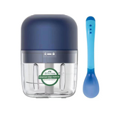 Hachoir 250ml mini hachoir de cuisine électrique rechargeable avec cuillère durable pour cuisine couper et hacher mixeur electrique