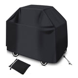 Couverture pour barbecue extérieur 145*61*117cm Imperméable aux UV Résistante à la déchirure Pliable Couverture pare-soleil noire