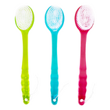 Brosse de bain 3PCS 36,5x7x3cm long manche matériau écologique poils doux durable élimine facilement les peaux mortes 3 couleurs