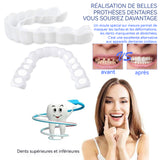 Dents décoration 1 paires non poreux résine silicone utilisation modèles de jouets dentaires dents de simulation pour hommes femmes