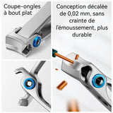 oupe-ongles 2PCS grande ouverture pointu acier inoxydable outils de manucure facile à transporter manucure facile ciseaux ongles