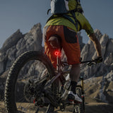 Feu arrière de freinage intelligent pour vélo COB Grande ouverture Coussin de tige de selle Feu arrière de freinage
