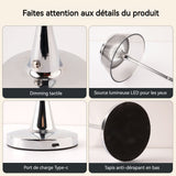 Veilleuse sans fil 2w 1800mah pour bar/chambre/salle à manger rechargeable 3 couleurs réglables tactile réglable lampe de chevet