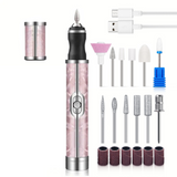Lime a ongle electrique 20000rpm avec 18 têtes meulage ponceuse pour ongles professionnelle lime à ongles électrique professionnell