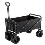 hariot grande capacité de 120L capacité charge 120kg châssis tout acier Barre de traction télescopique rangement pliable camping