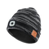 Bonnet bluetooth 5,3 chaud à diodes électroluminescentes pour l'alpinisme et la pêche nocturne bonnet technique musique jouable