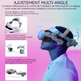 VR 220x192x80mm casque de réalité virtuelle head VR accessoires casques confortablesavec écouteurs séparés et capuche complète