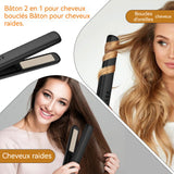 Lisseur sans fil led 3000mah 4 niveaux réglage USB soins capillaires aux ions négatifs lisseur cheveux pour curling et lissage