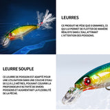 Leurres de pêche 10 pcs kit leurre souple de pêche appât de pêche boîte d'accessoires de pêche poissons-nateurs crochets de pêche
