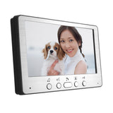 Sonnette de porte visuelle 7 pouces villa HD filaire sonnette de porte visuelle angle réglable kit de portier vidéo
