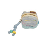 Étui De Protection Pour Casque Sans Fil Bluetooth Le Choc Géométrique Des Couleurs Bleu Étui En Tissu Souple Pour Casque Portable