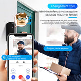 Sonnette vidéo ultra 365 jours d'autonomie en veille son modifiable caméra vidéo à sonnette sans fil sonnette vidéo intelligente