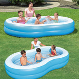 Piscine 262 x 159 x 46 cm Matériau en PVC Convient à tous les âges Facile à vider Indispensable pour les loisirs familiaux estivaux