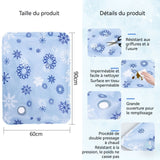 Tapis d'eau pour chat 60 x 90 cm pvc épais grande arrivée d'eau recyclable résistant à l'usure et aux rayures fraîche et durable