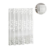 Rideau de douche 180*180CM petite fleur semi-transparente rideau de douche imperméable anti-moisissure rideau de douche lavable