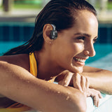 Casque Bluetooth de sport étanche IPX8, casque d'écoute sans fil à conduction osseuse véritable, pour natation et course à pied