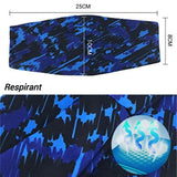Bandeau de sport 50cm anti-transpiration réglable pour hommes et femmes bandeaux de transpiration bandeaux de sport bandeau de sport