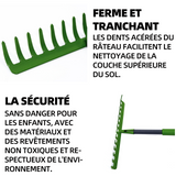 râteau manche 35 cm râteau de jardin râteau de fleuriste râteau enfant outil à main pour jardin potager râteau à pointes amovible