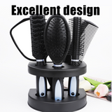 Peigne 5pcs set ensemble de peigne brosse à cheveux avec miroir outils de coiffurePeigne de coiffure set peignes à cheveux avec base