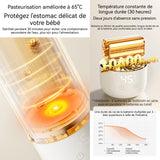 Gourde isotherme électrique en acier inoxydable 500ml sans fil affichage numérique 5 réglages température mug de chauffage