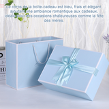 offret cadeau bleu nœud pour la fête des mères pour souvenirs boîte d'emballage boîte vide boîte cadeau cartes en raphia gift