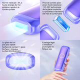 Épilateur lumière 15J avec technologie de refroidissement saphir 5 niveaux d'énergie épilateur femme epilateur lumière pulsée