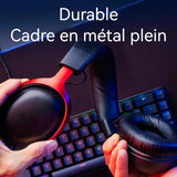 Casque supra Longueur de câble 1,6m audio et microphone intégrés son de haute qualité compatible PC consoles de jeu mobiles etc