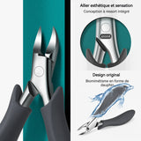 oupe-ongles 13 cm lame en forme de bec de faucon pour les ongles épais et durs ressort intégré lime à ongles multifonction