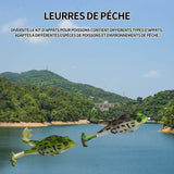 Leurres de pêche 13.7g 9cm leurre à double crochet grenouilles grenouille de pêche grenouille douce appât souple de grenouille