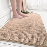 Tapis de salle de bain antidérapant tapis de salle de bain absorbant tapis de salle de bain beige tapis de salle de bain 50*80 cm
