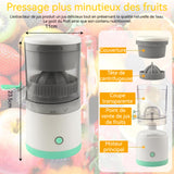 Presse-agrumes 600ml 45W extracteur de jus domestique jus domestique de jus portable séparé mini mixeur multifonctionnel vert
