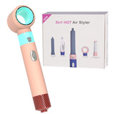 Brosse à cheveux 5 en 1 600w 250V  pliable haute vitesse peigne à air chaud multifonctionnel Multifonctionnel baguette à friser