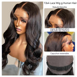Perruque femme 22 pouces fibres synthétiques résistantes à la chaleur Naturelle Perruques Longues Ondulée pour Quotidienne Noir