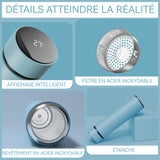 Gourde isotherme 450ml sous vide en acier inoxydable avec indicateur de température LED maintient au chaud pendant 6 à 12 heures