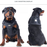 Sangle de poitrine pour chien moyenne et grande laisse réfléchissante pour entraînement en plein air tactique pour chien