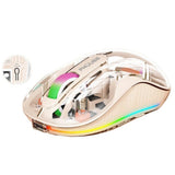 Souris sans fil 400mAh 4 niveaux de réglage DPI Affichage de la batterie Touches entièrement silencieuses Chargement de Type-C