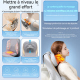 Matelas de massage 3 vitesses 4 modes Masseur cervical multifonctionnel coussin de massage de la taille chaise de massage électrique