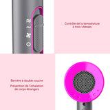 Sèche cheveux 1600W 2 vitesses 3 températures Protection thermostatique Allumage par touche unique Haute puissance domestique