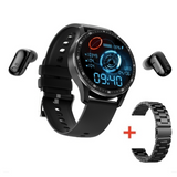 Smartwatch 46.2 x 54.7mm connected watch montre détection des mouvements bluetooth montre de sport oreillette bluetooth 2 en 1