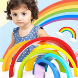 Blocs arc-en-ciel 25.5 x 4 x 13cm Début de l'éducation Coordination œil-main Conçus pour les bébés et les jeunes enfants